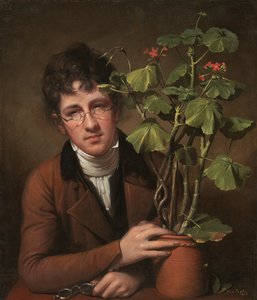 Rubens Peale met een Geranium